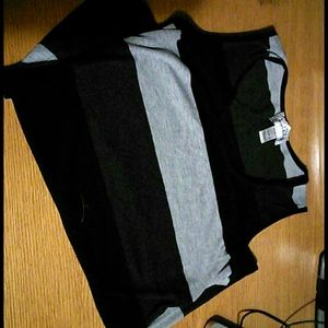 Long striped tank top